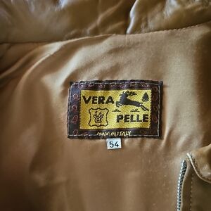 Vera Pelle Tan Leather Jacket